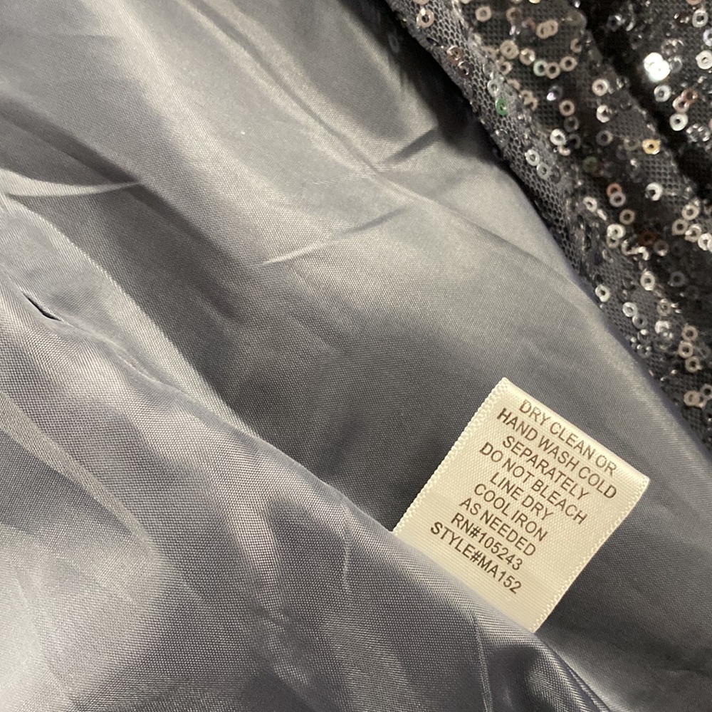 Bobeau Gray Sequin Jacket Size L - Picture 7 of 9